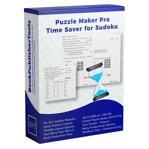Puzzle Maker Pro Time Saver for Sudoku Software Box