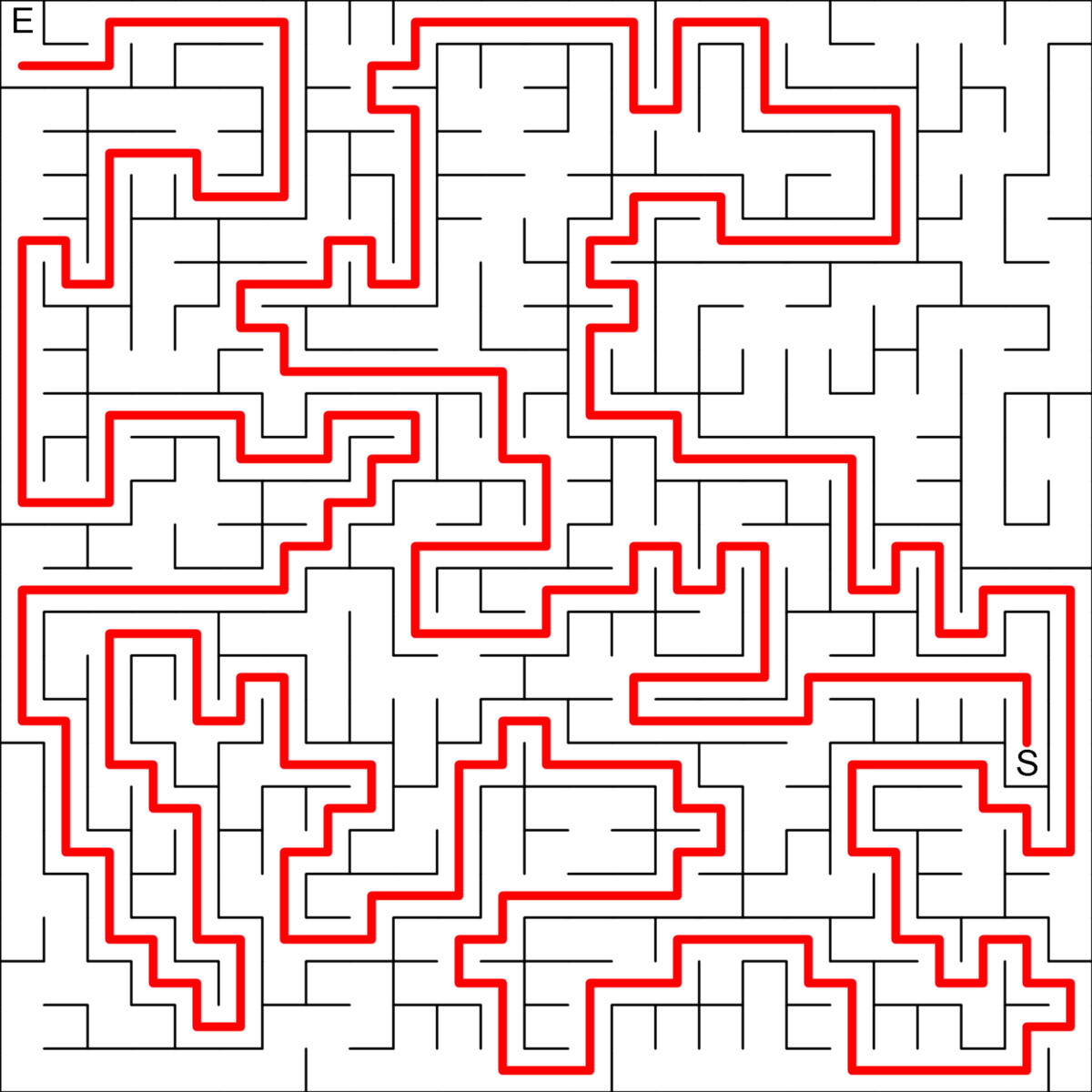 Mazes 2D Squares Longest Path