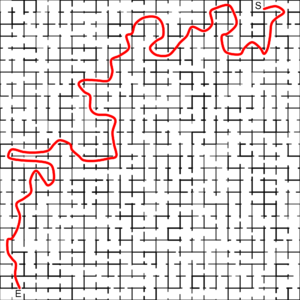 Mazes 2D Squares Random Walls