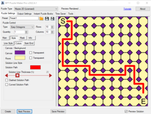 Mazes 2D - Styling - Canvas Color