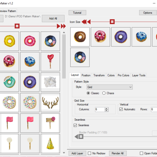 POD Pattern Maker Select Files