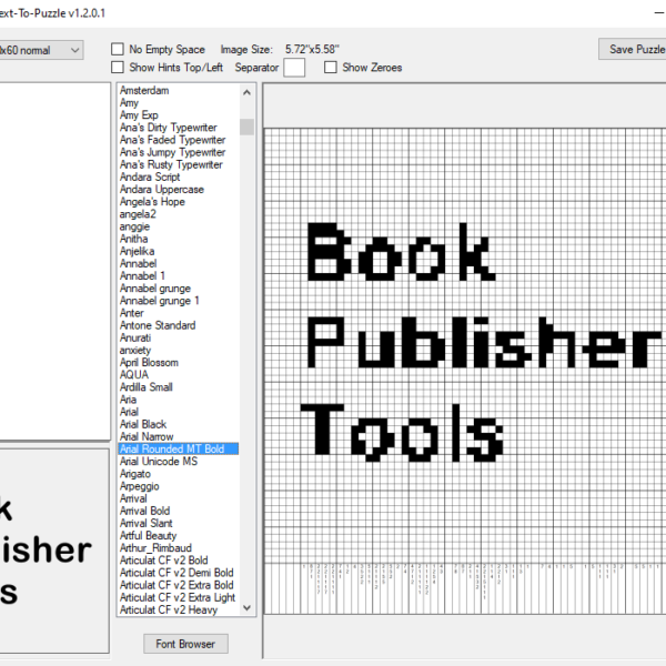 Puzzle Maker Nonogram Text Multiple Lines