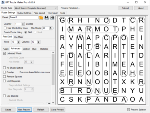 Word Search Standard Solution Preview