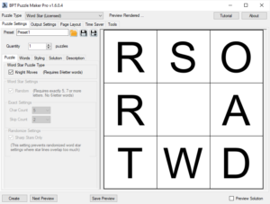 Word Star Knights Move