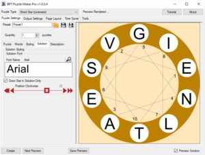 Word Star Solution Styling