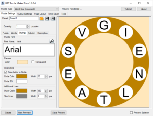 Word Star Styling Options