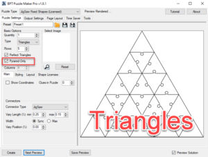 JigSaw Triangles Pyramid Only Screenshot