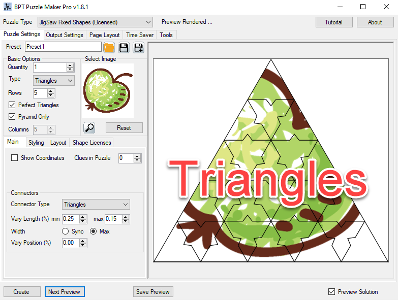 Jigsaw Triangle Pyramid Image Cut Off Screenshot