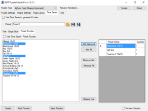 JigSaw Time Saver with Presets ScreenShot