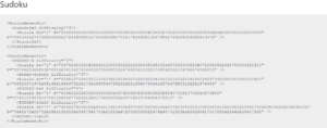 XML Sudoku