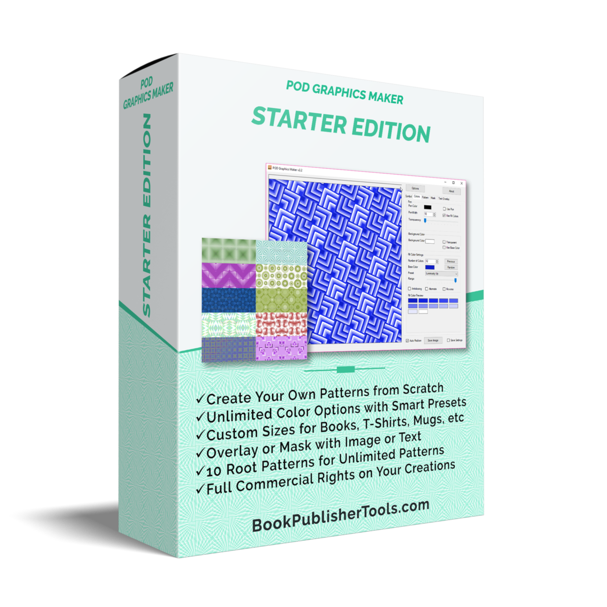 POD Graphics Maker Starter Edition software box