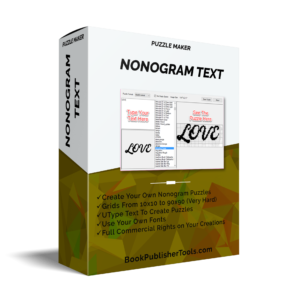 Puzzle Maker Nonogram Text software box