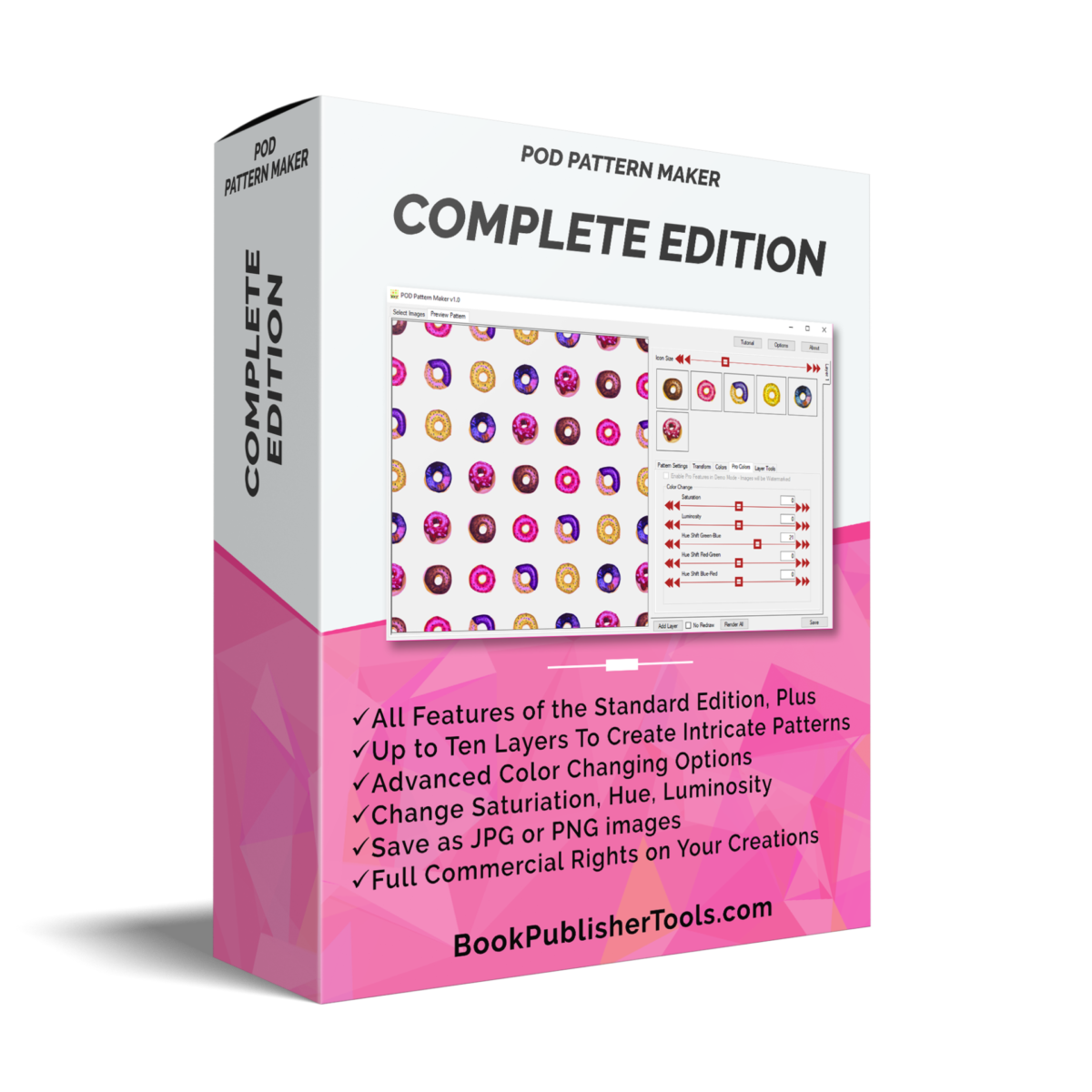 POD Pattern Maker Complete Edition software box