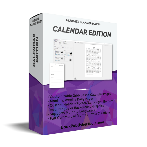 Ultimate Planner Maker Calendar Edition software box