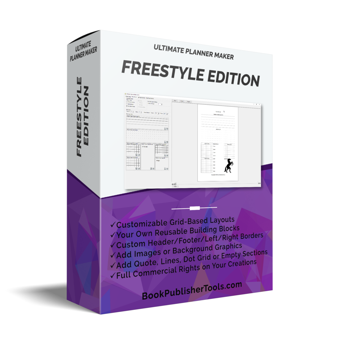 Ultimate Planner Maker FreeStyle Edition software box