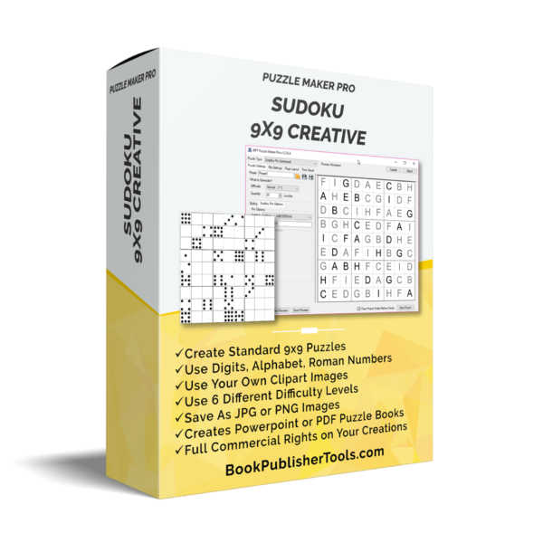 Puzzle Maker Pro - Sudoku 9x9 Creative software box