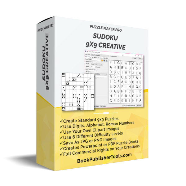 Puzzle Maker Pro - Sudoku 9x9 Creative software box