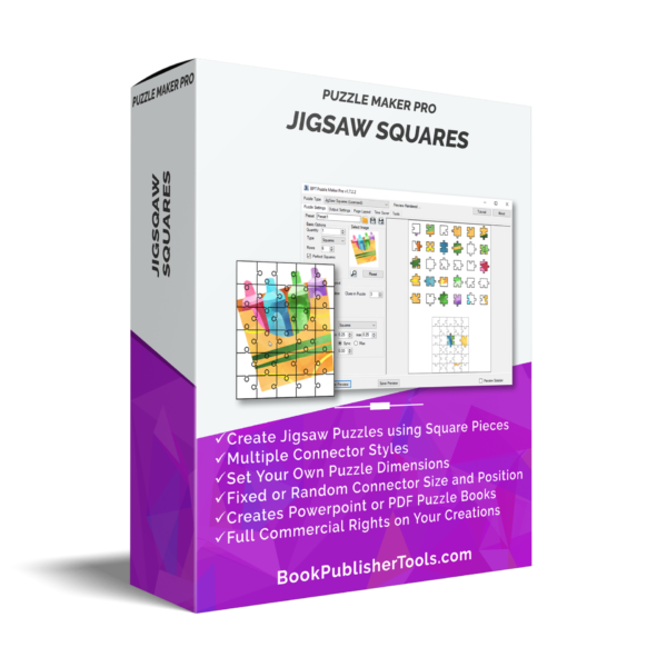 Puzzle Maker Pro JigSaw Squares software box