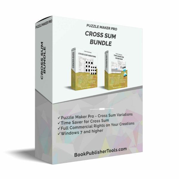 Puzzle Maker Pro - Cross Sum Bundle software box
