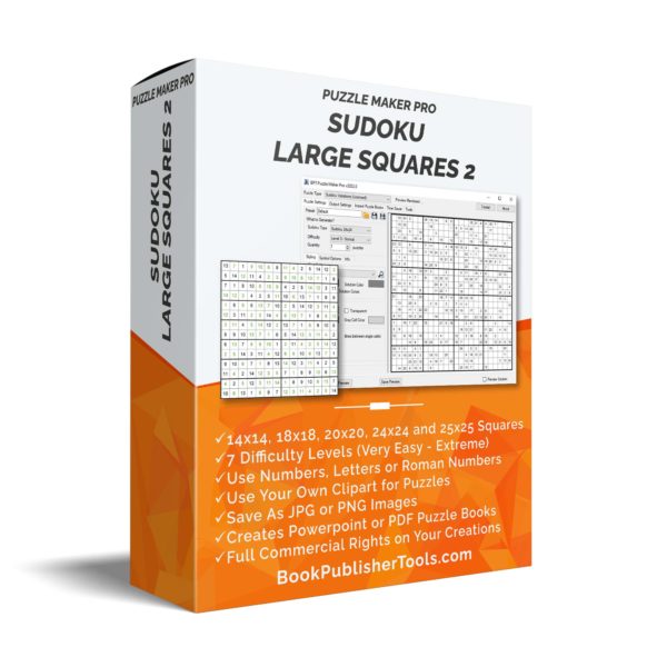 Puzzle Maker Pro - Sudoku Large Squares 2 software box