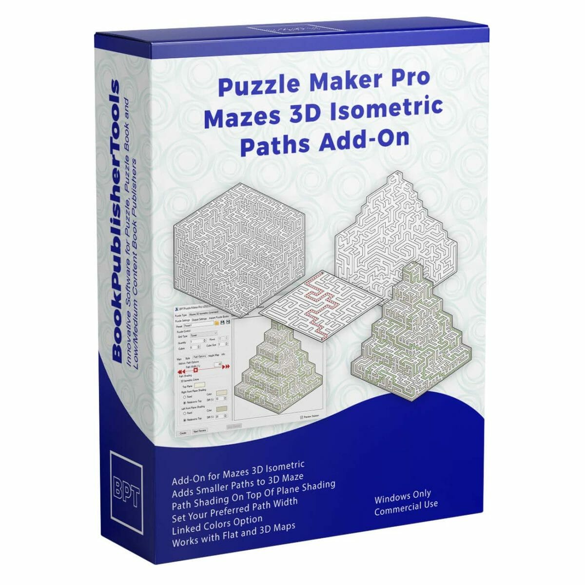 Mazes 3D Isometric Paths Add-On Box