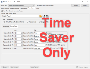 Time Saver for Mazes Title Settings screenshot