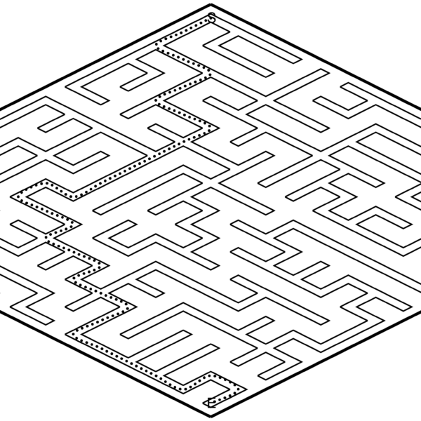 Flat Maze with 30% path