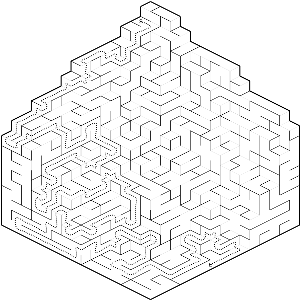 Square Maze Printable