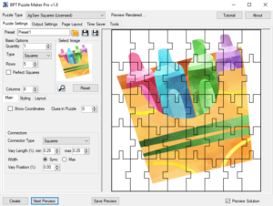 Jigsaw Rows and Columns - Solution Screenshot
