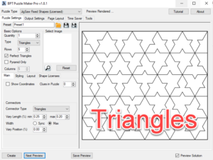 Jigsaw Blank Triangles Puzzle Screenshot