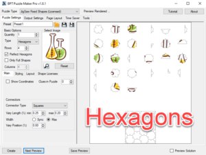 Jigsaw Hexagon Puzzle Page Screenshot