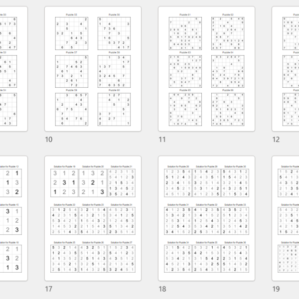 Latin Squares Time Saver Page Layout