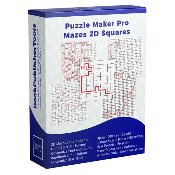 Mazes 2D Squares