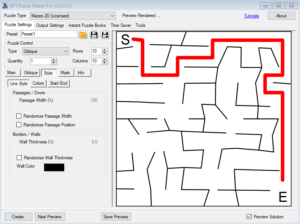 Mazes 2D Oblique - Style Line