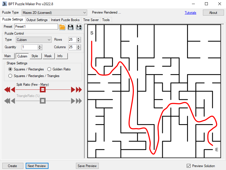 Puzzle Maker Pro - Mazes 2D Cubism Screenshot