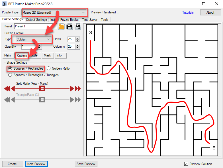 Puzzle Maker Pro - Mazes 2D Cubism Screenshot Steps