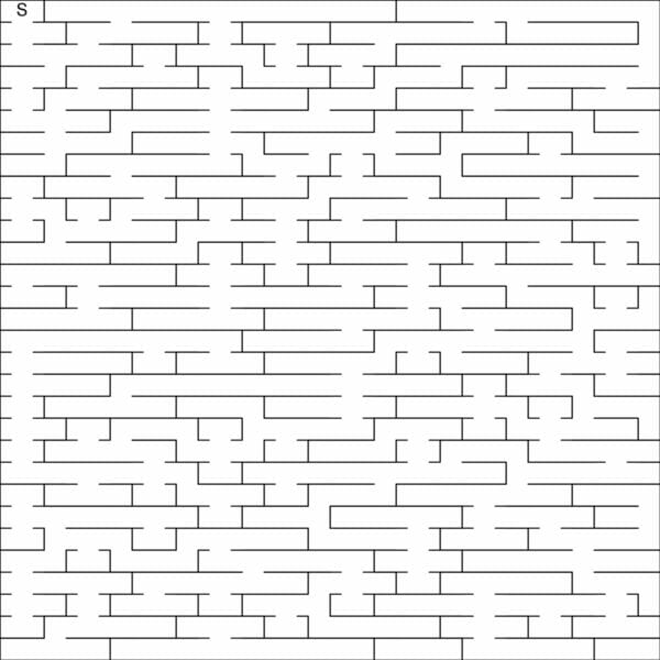 Mazes 2D Bricks Example 1