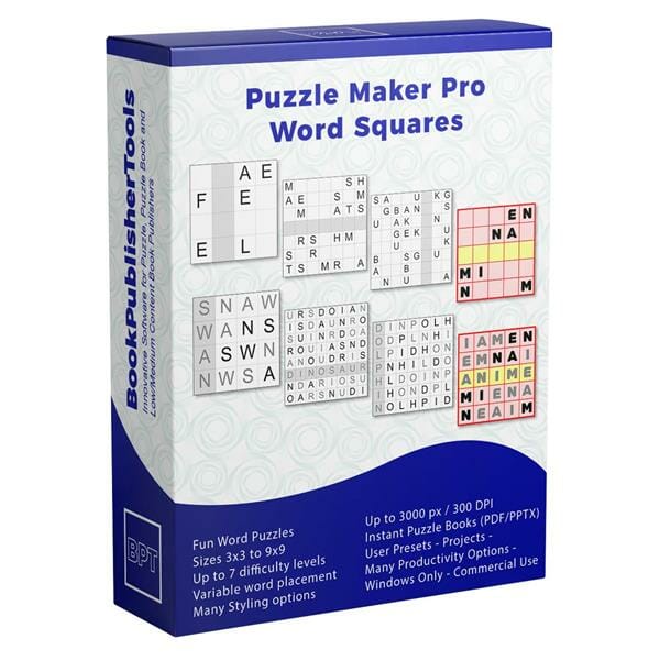 Word Squares Software Box