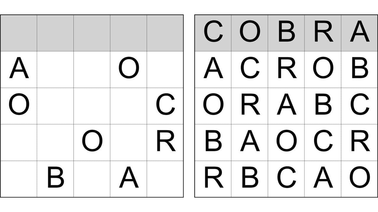 Word Squares Example