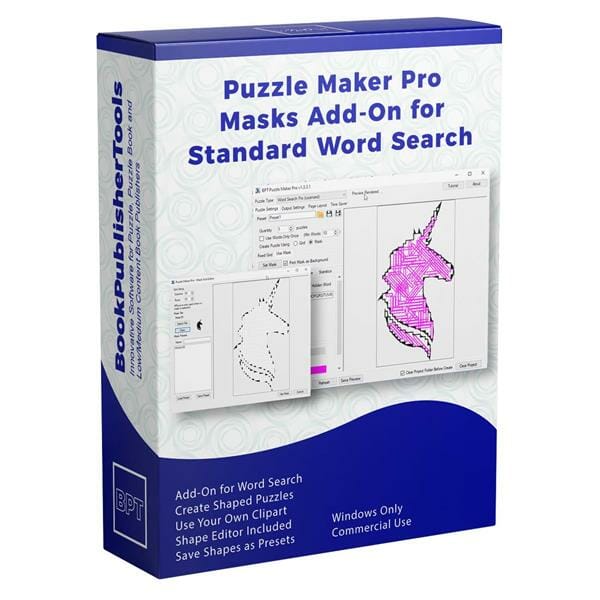 Masks Add-On for Word Search Standard