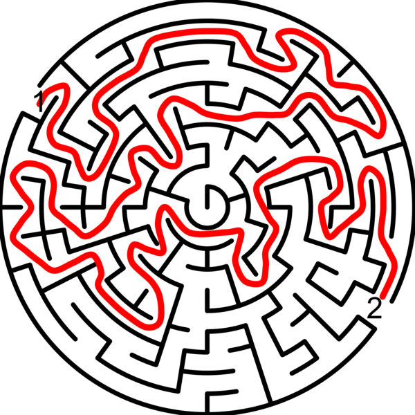 Geometric Mazes - Circle Solution