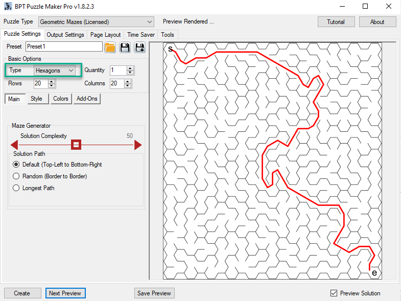 Geometric Mazes Hexagons screenshot