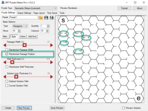 Geometric Mazes - Randomize Passage Position