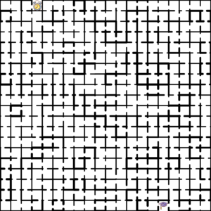 Geometric Mazes - Squares Chaotic