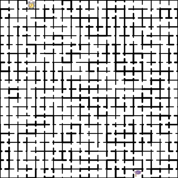 Geometric Mazes - Squares Chaotic