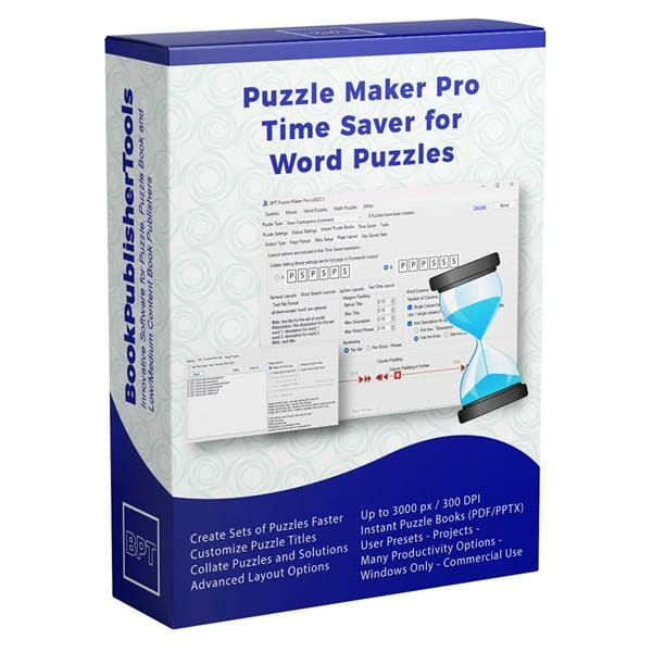 Mockup for Puzzle Maker Pro Time Saver for Word Puzzles