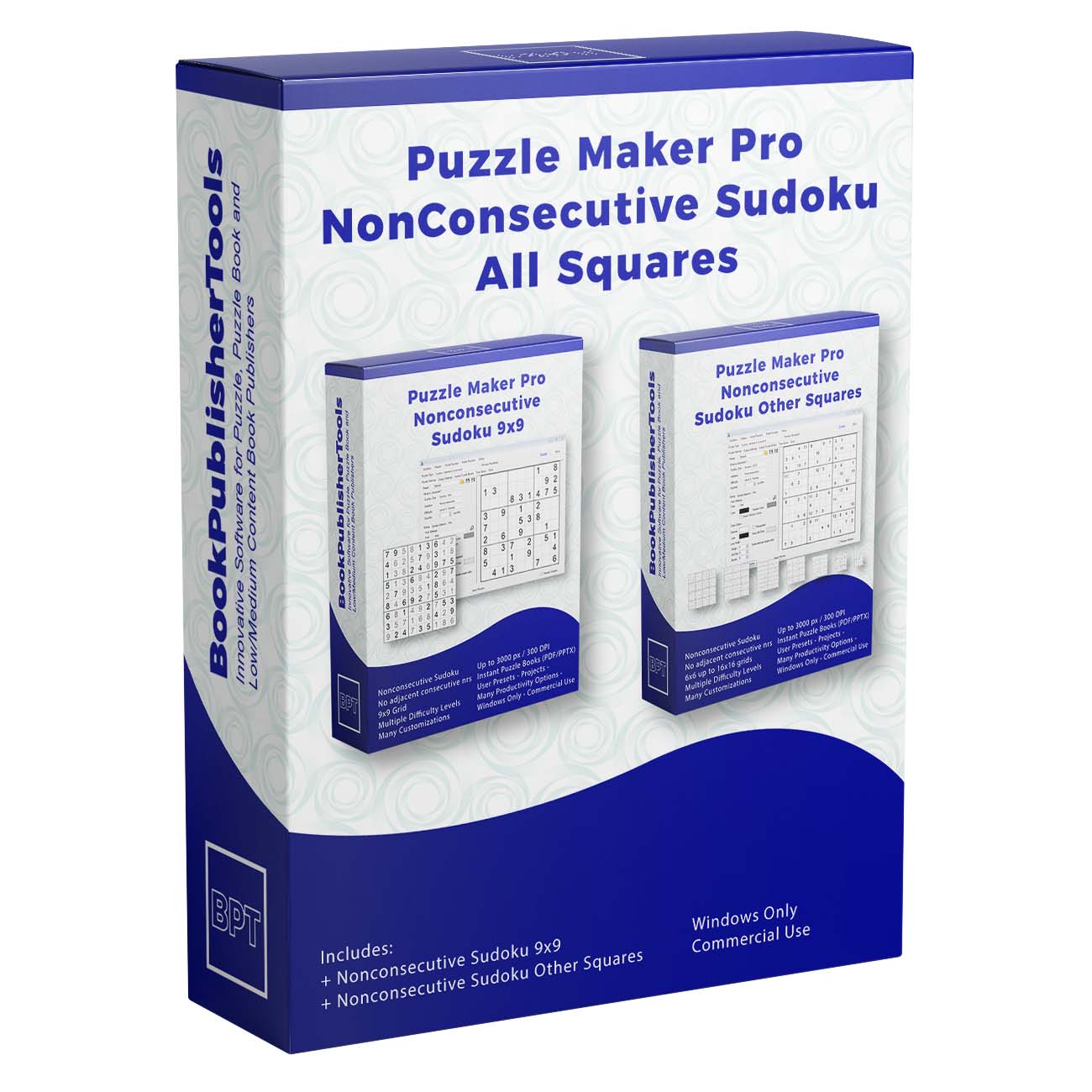 Nonsecutive Sudoku All Squares Software Box