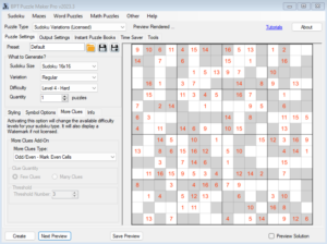 Sudoku 16x16 Odd-Even Screenshot