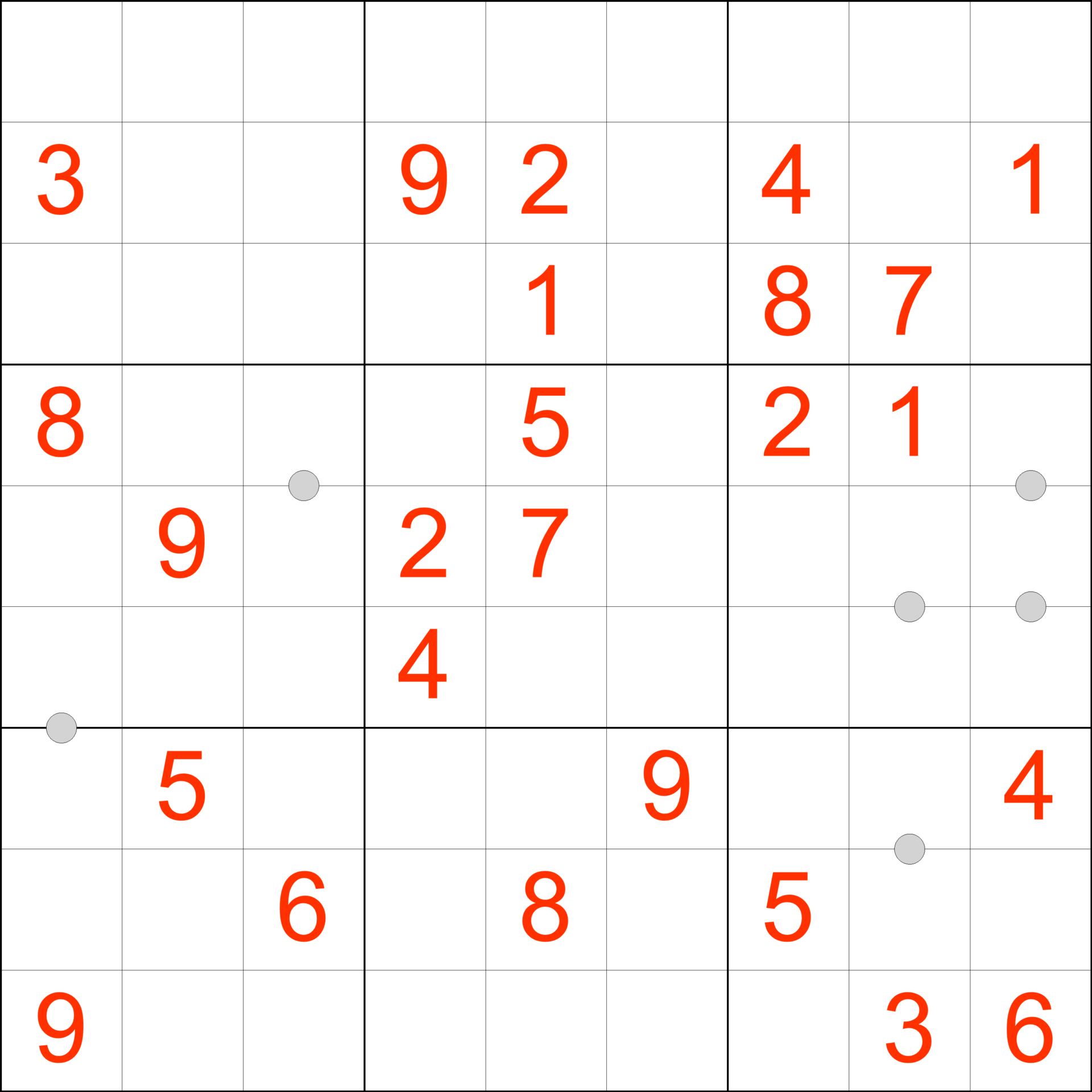 Sudoku 9x9 Regular Consecutive Example