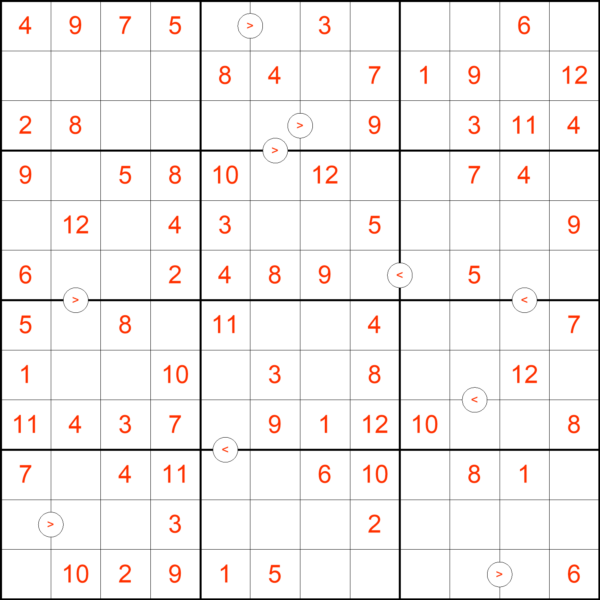 Sudoku 12x12 Compare Example